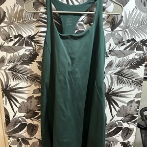 Girlfriend Collective Green Racerback Dress